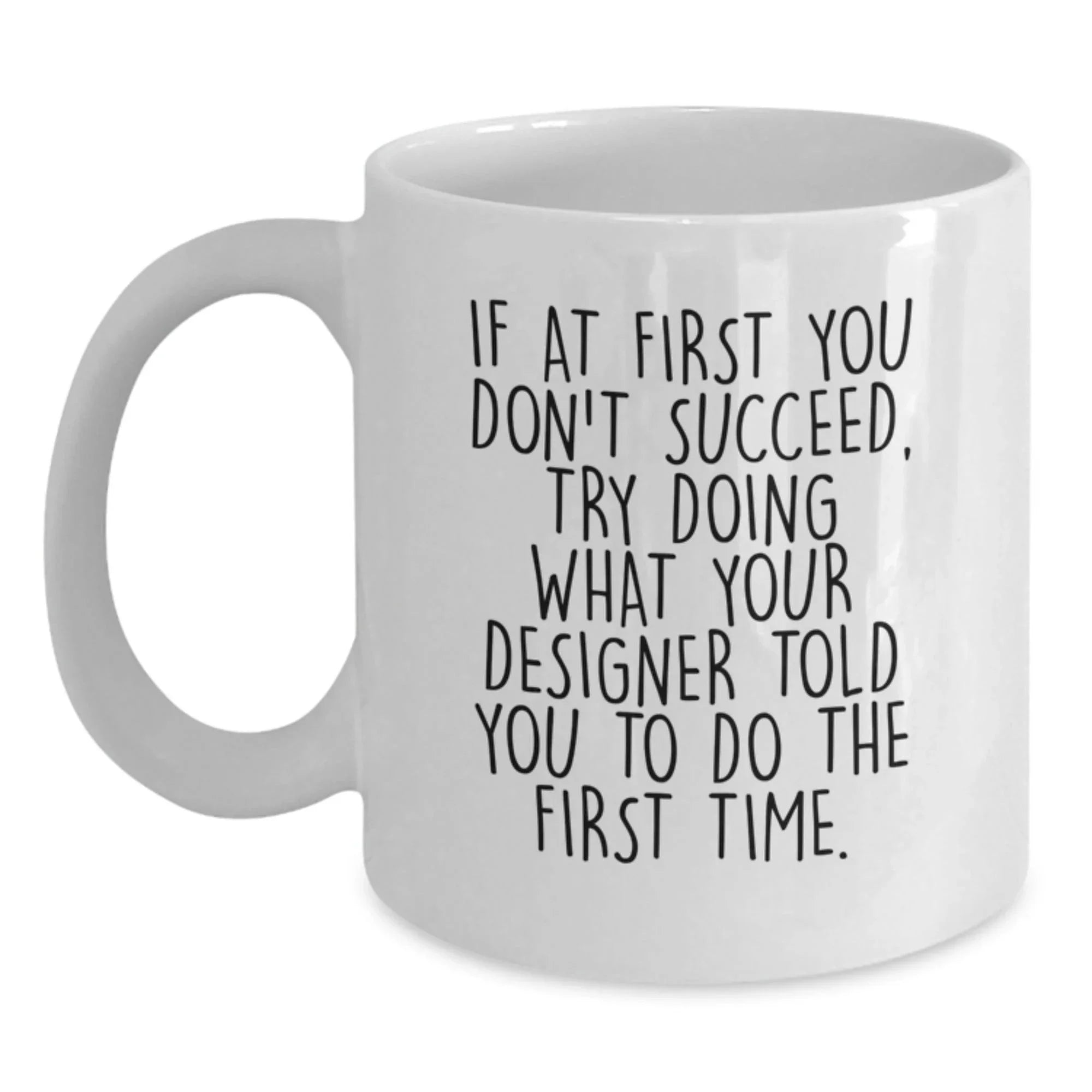 Funny Designer Gifts from Men to Friends, Inspirational White Coffee Mugs for Christmas Unique Presents