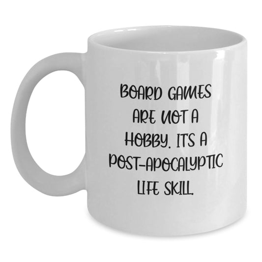 Funny Board Games Quote White Coffee Mug Gifts from Friends for Board Games Enthusiasts Graduation - Main