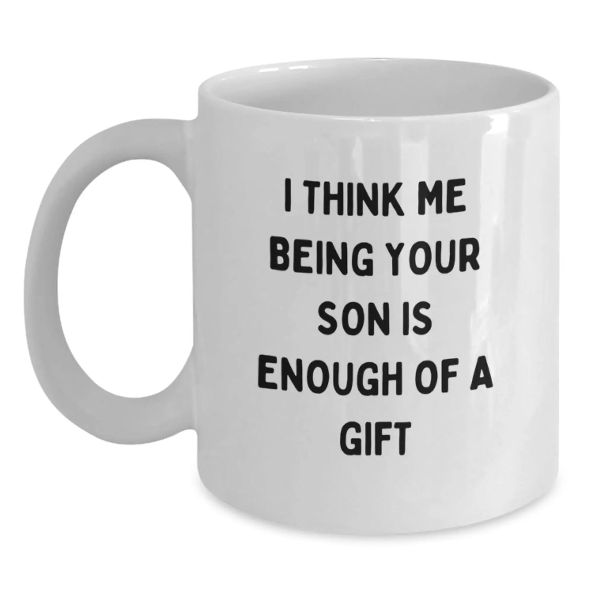 Son Keepsake White Ceramic Coffee Mug for Him Birthday Gift Durable - Main