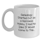Funny Genealogy Gifts from Family to Family for Genealogy Enthusiasts at Christmas Time - Genealogy Coffee Mug, White, 11oz or 15oz