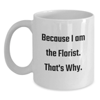 Funny Florist Gifts from Friends for Florist Birthday Unique Mugs - Main