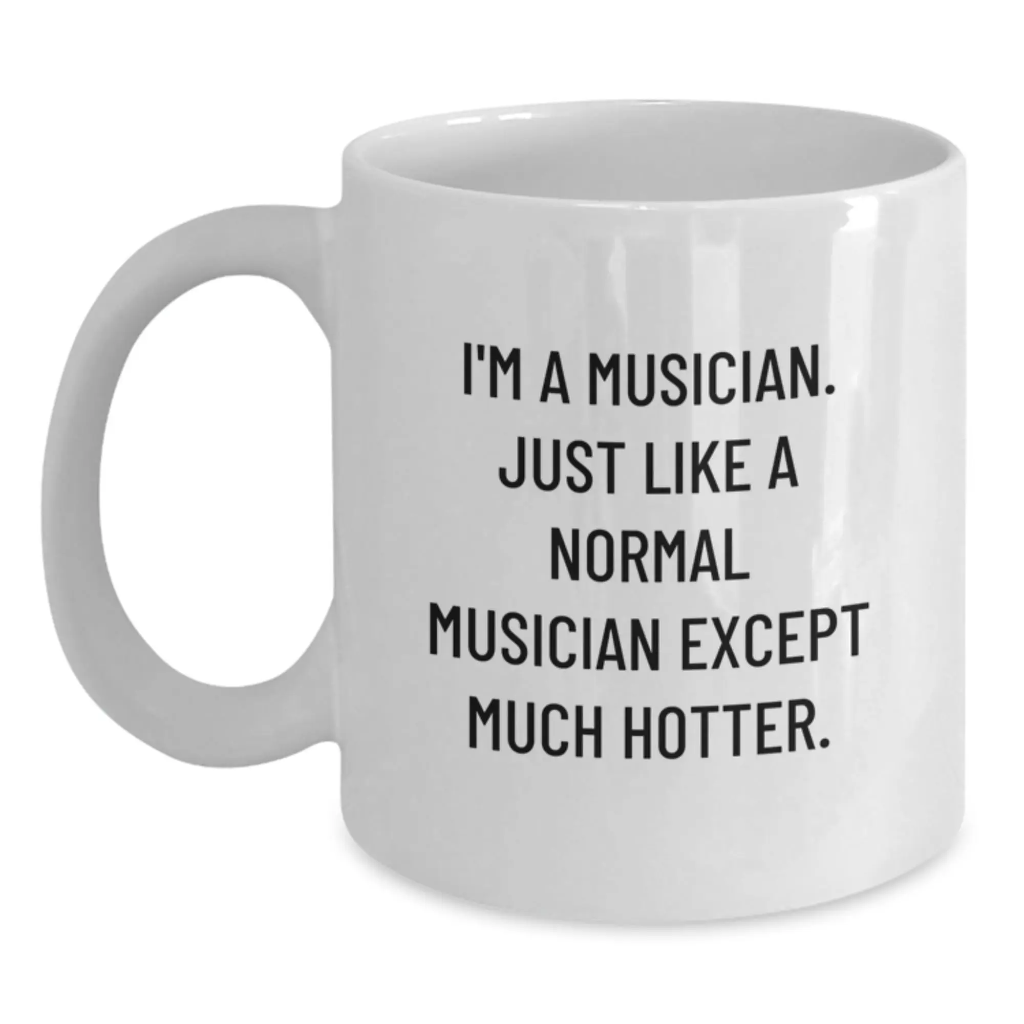 Funny Musician White Coffee Mug Gifts from Friends for Graduation, Unique Musician Mug Gifts for Men, Women, Musician Humor, White Coffee Mug - Main