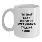 Funny Director Gifts for Men, Unique White Coffee Mugs for Christmas Unique Gifts from Friends and Family
