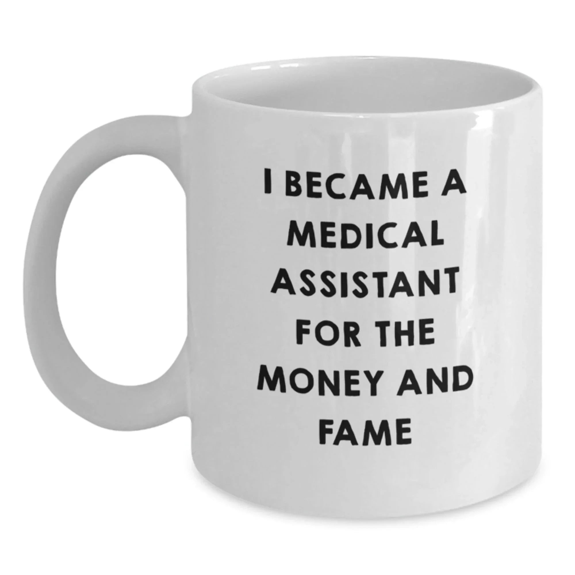 Funny Medical Assistant White Coffee Mugs Gifts from Men to Medical Assistants on Christmas Unique