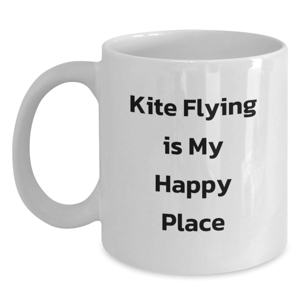 Christmas Gift For Her Joyful Kite Flying Present - White Coffee Mug - Main