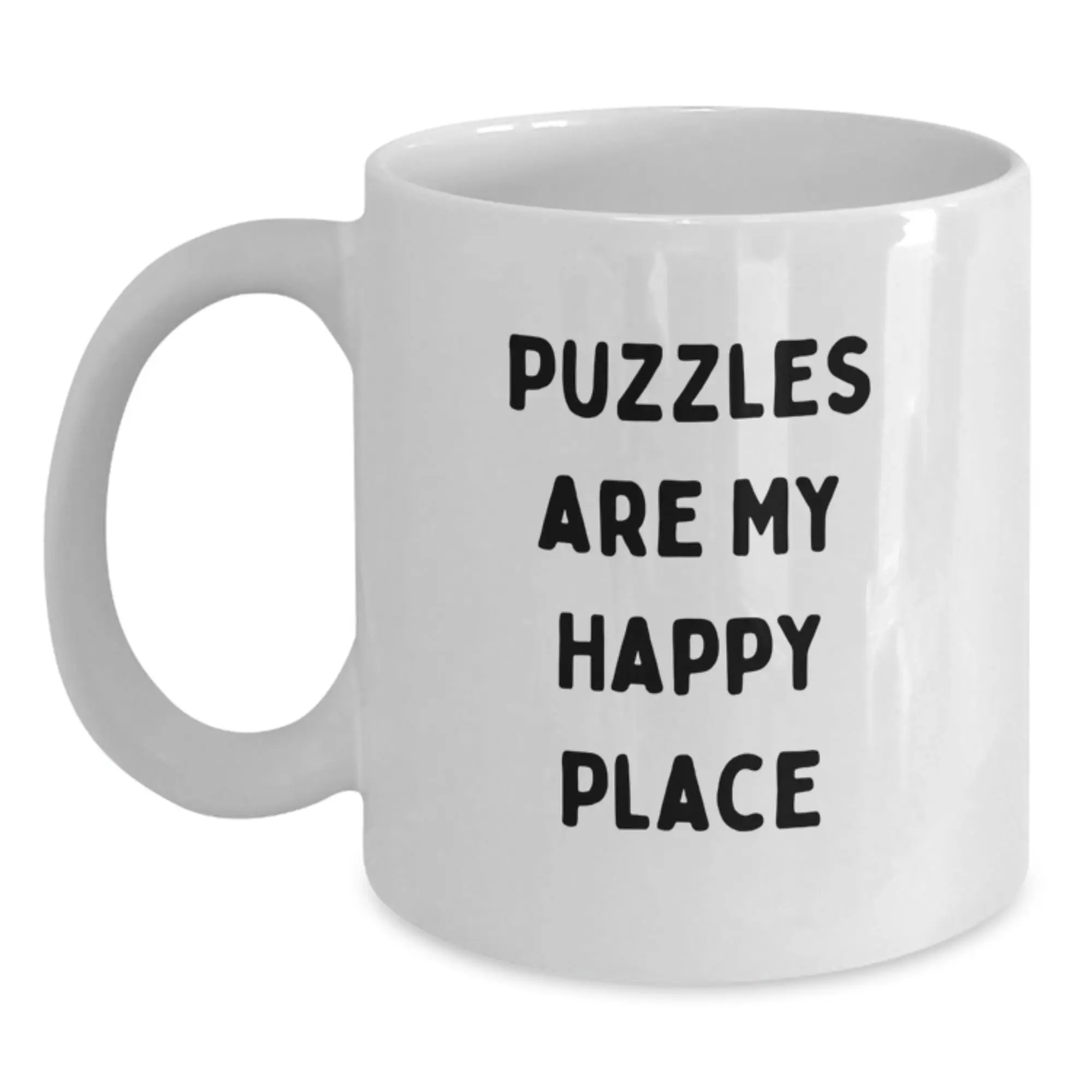 Funny Puzzles Gifts for Puzzle Enthusiasts, White Coffee Mug, Gifts from Family to Friends, Graduation Unique Presents - Main