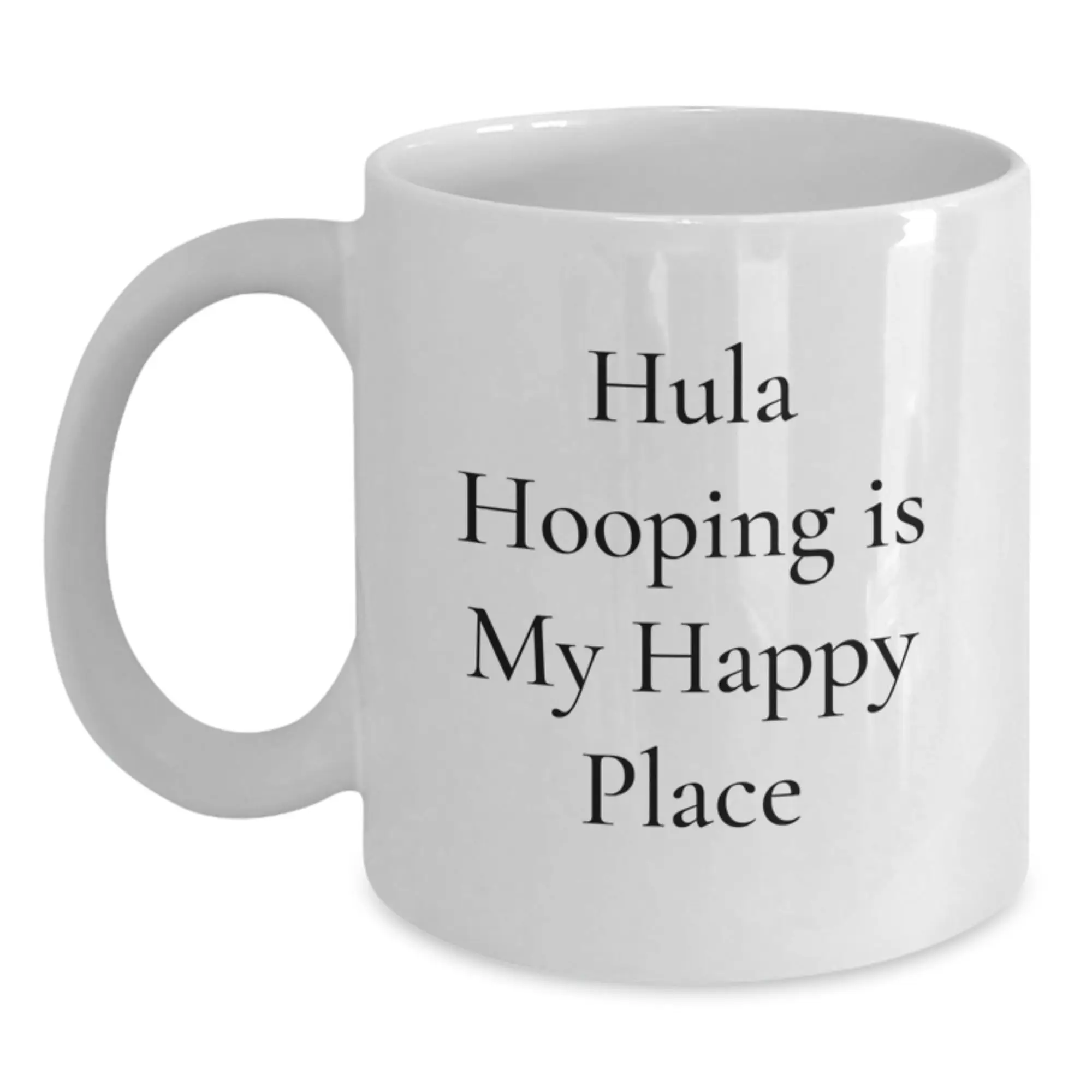 Hula Hooping Lover Gifts from Friends for Hula Hooping Enthusiasts, White Coffee Mug, Graduation Unique Gifts - Main