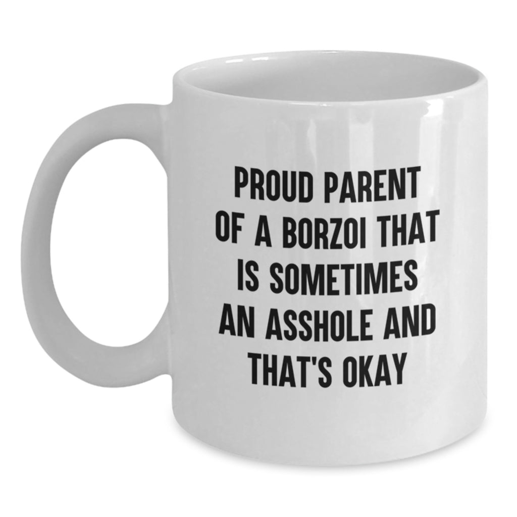 Christmas Gift for Her Humorous Borzoi Parent Present - It's Okay - Main