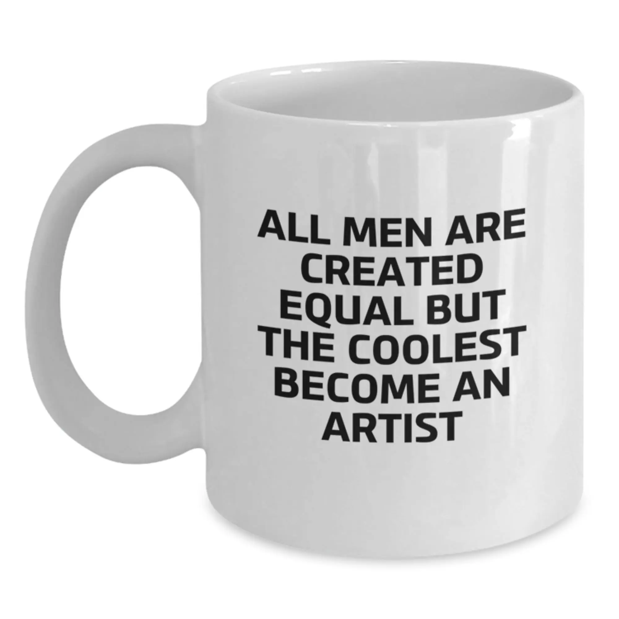 Artist Keepsake White Ceramic Coffee Mug 11oz for Him Birthday Gift - Main