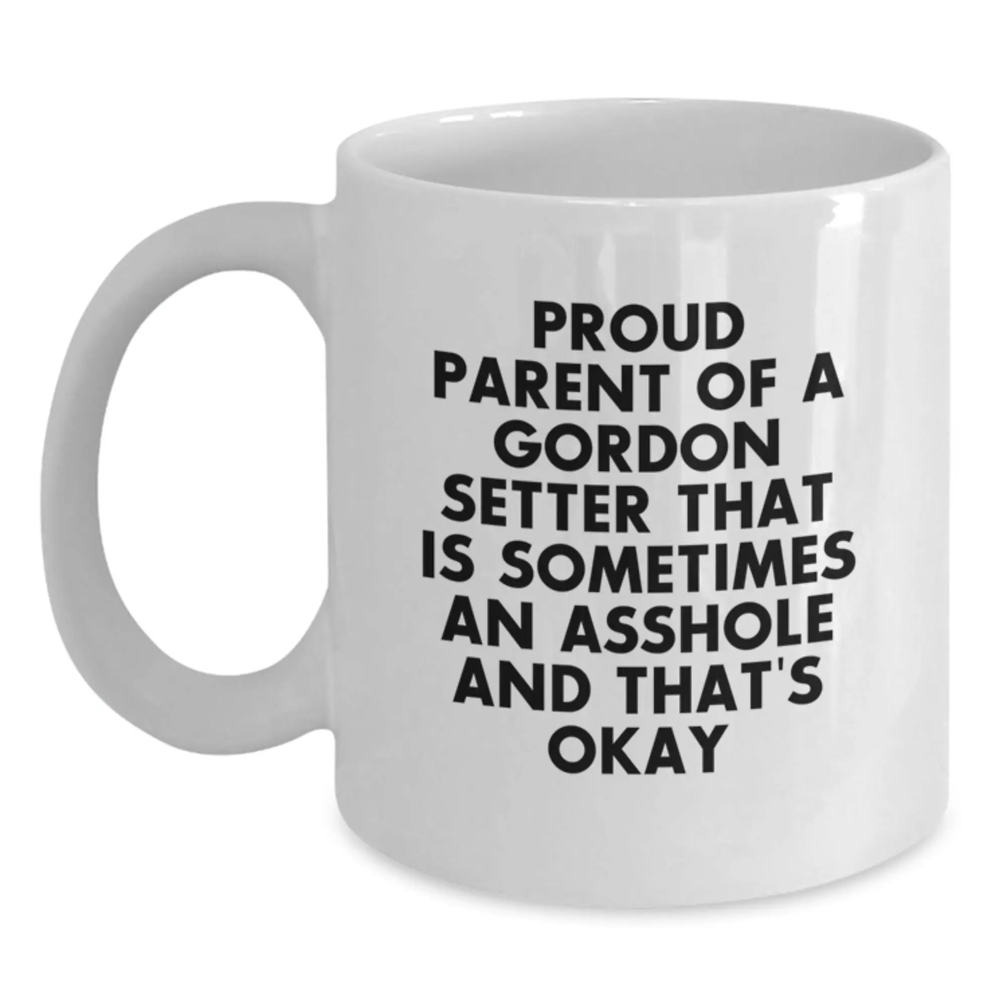 Funny Gordon Setter Dog Mom Dad Gifts from Family Friends for Men Women Graduation Unique Mug - Main