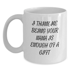 Nana Keepsake White Ceramic Coffee Mug for Him Birthday Gift - Main