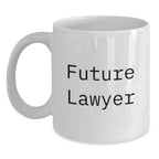 Funny Inspirational Lawyer Gifts from Men to Future Lawyer White Coffee Mug for Lawyer Office Christmas Unique Gifts
