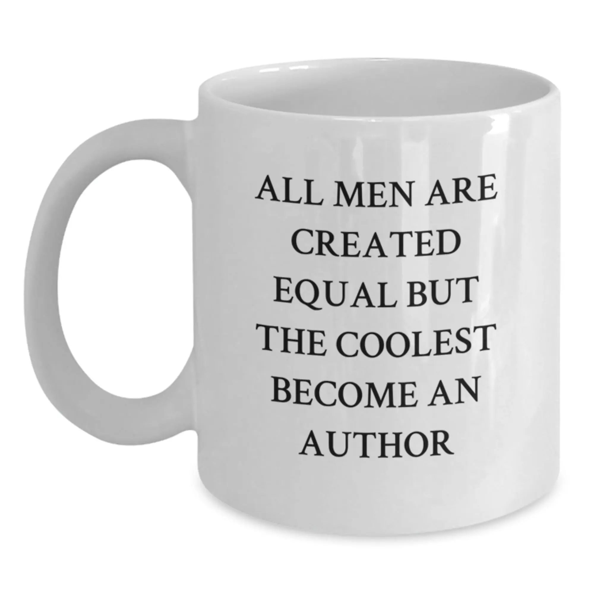 Bold Author Novelty White Coffee Mug Birthday Gift for Friends - Main