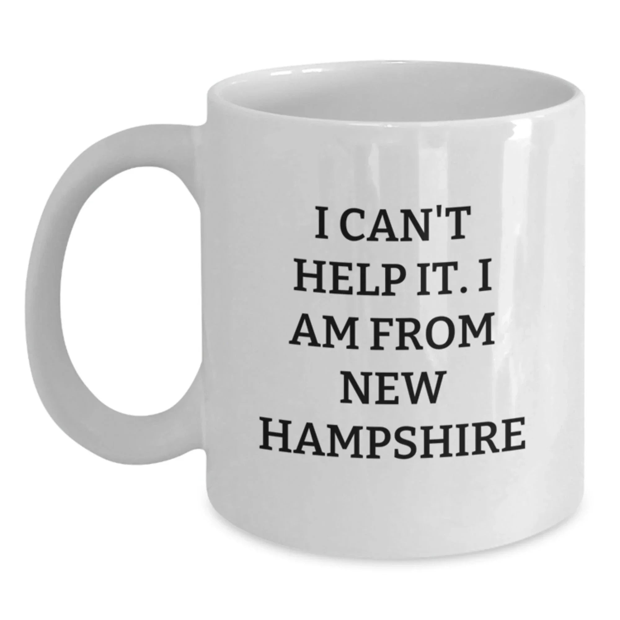 New Hampshire Funny White Coffee Mugs Gifts from the Granite State for Men Women Friends Family