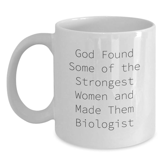 Funny Biologist Quotes White Coffee Mug Gifts for Women from Family, Perfect for Christmas Unique Gifts - Main