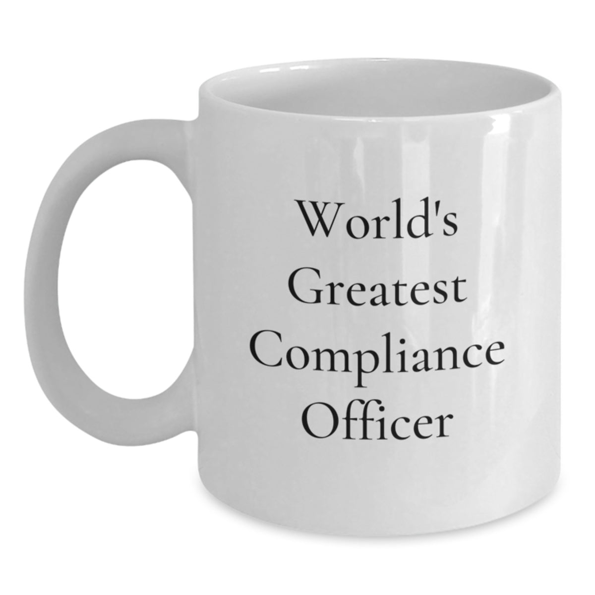 Compliance Officer Gift for Him - World's Greatest Keepsake White Coffee - Main