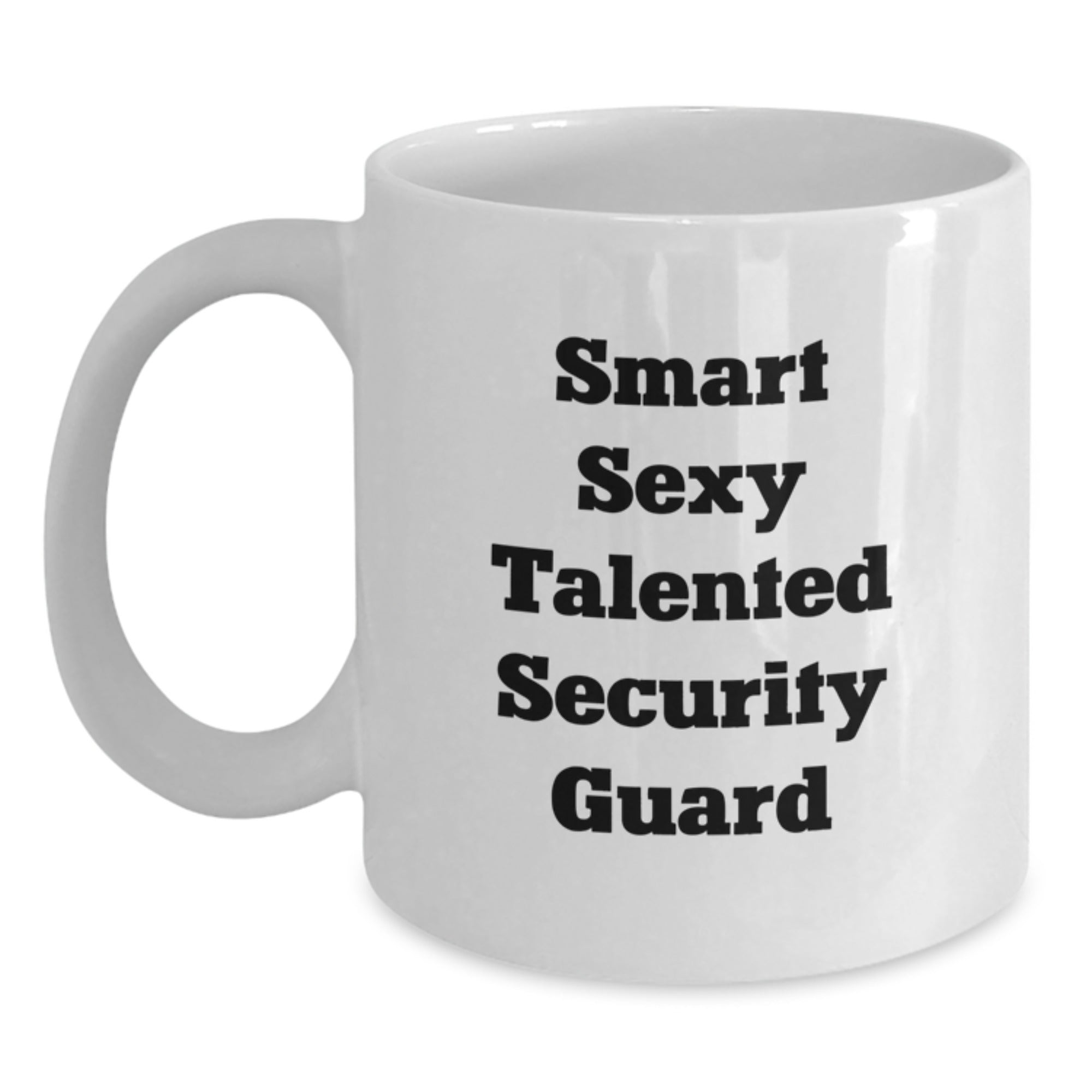 Funny Security Guard Gifts from Friends for Men Security Guard Graduation Unique White Coffee Mug - Main