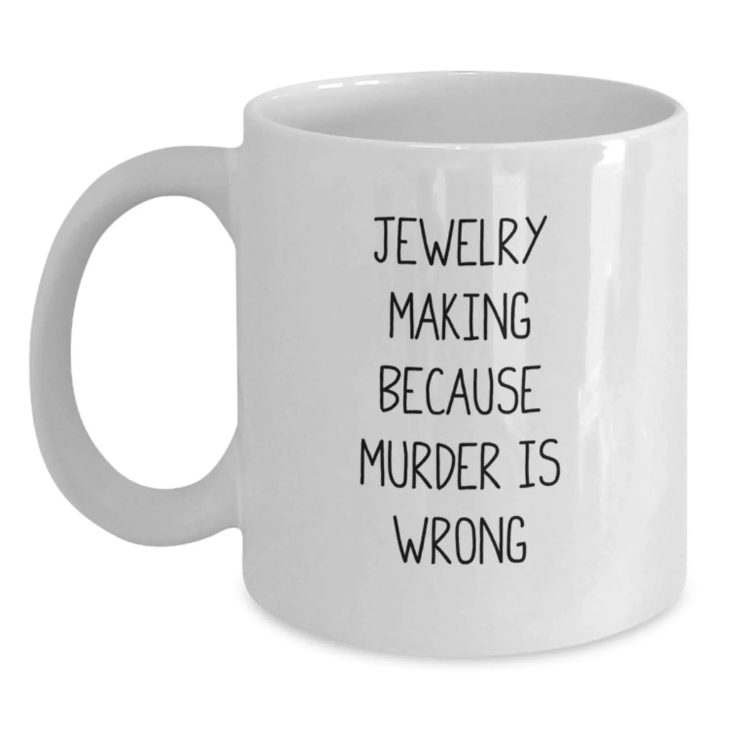 Funny Jewelry Making Gifts for Christmas - White Coffee Mug from Friends