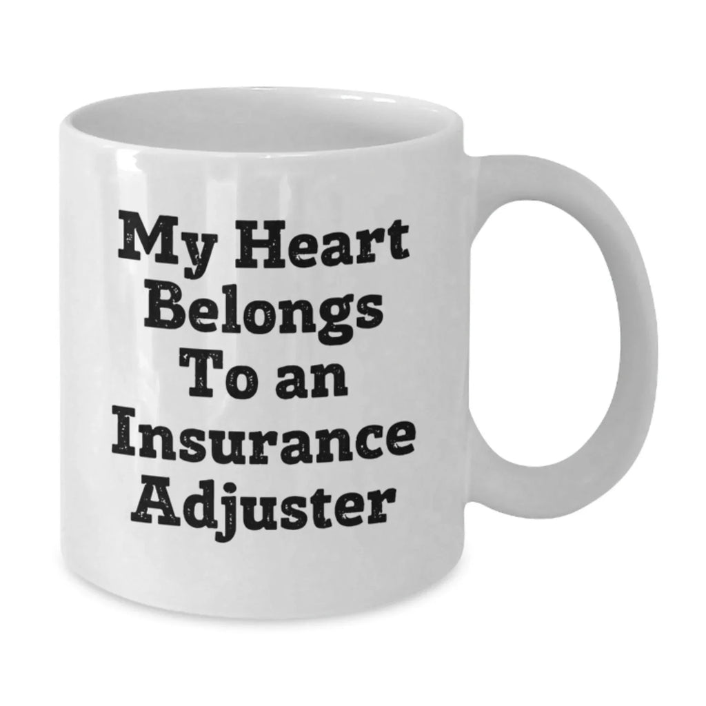 Funny Insurance Adjuster Gifts from Men and Women, Unique White Coffee Mugs for Insurance Adjuster, Christmas Unique Gifts
