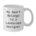 Funny Christmas Unique Gifts from Friends for Landscape Designer Lover White Coffee Mug