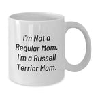 Funny Russell Terrier Dog Quotes Gifts for Russell Terrier Dog Mum, Funny White Coffee Mug from Friends, Christmas Unique Mugs