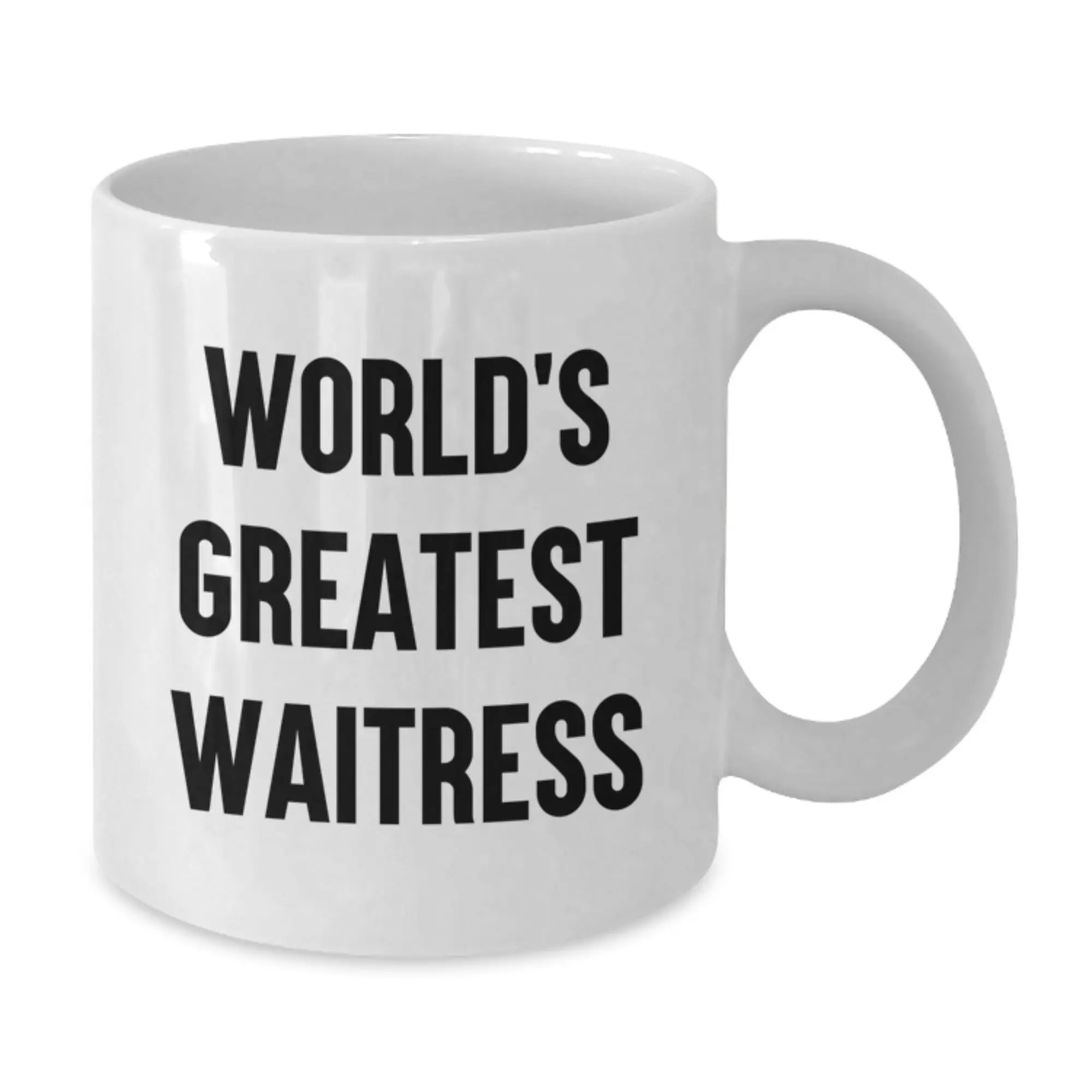 Funny Graduation Unique Gifts for Waitress Friends from Family World's Greatest Waitress Quote White Coffee Mug - Additional