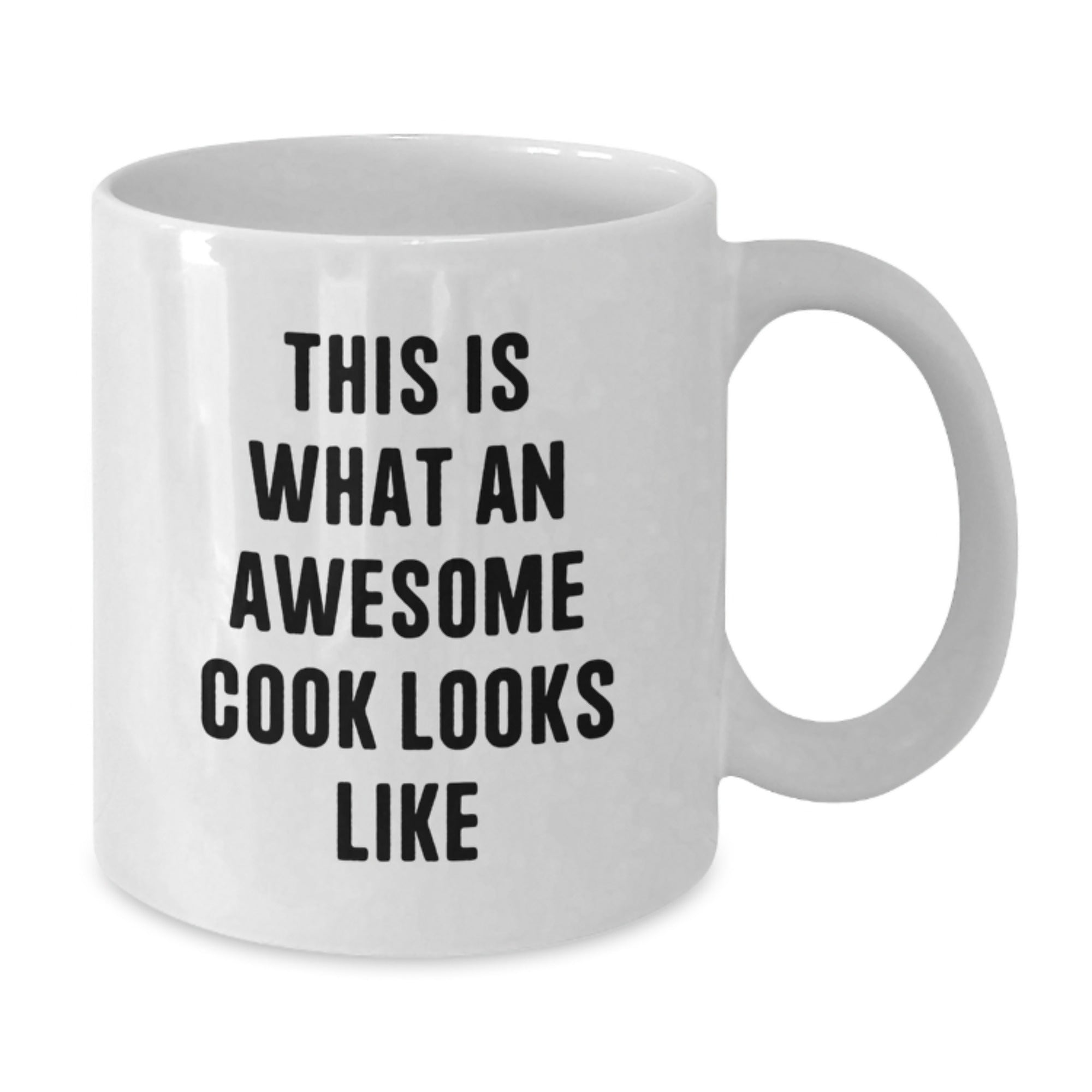 Funny Cook Gifts from Friends for Men, This Is What An Awesome Cook Looks Like White Coffee Mug for Christmas Unique Gifts