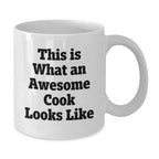 Funny Cook Quotes, White Coffee Mug Gifts for Men Women Friends Family from You, Christmas Unique Mugs