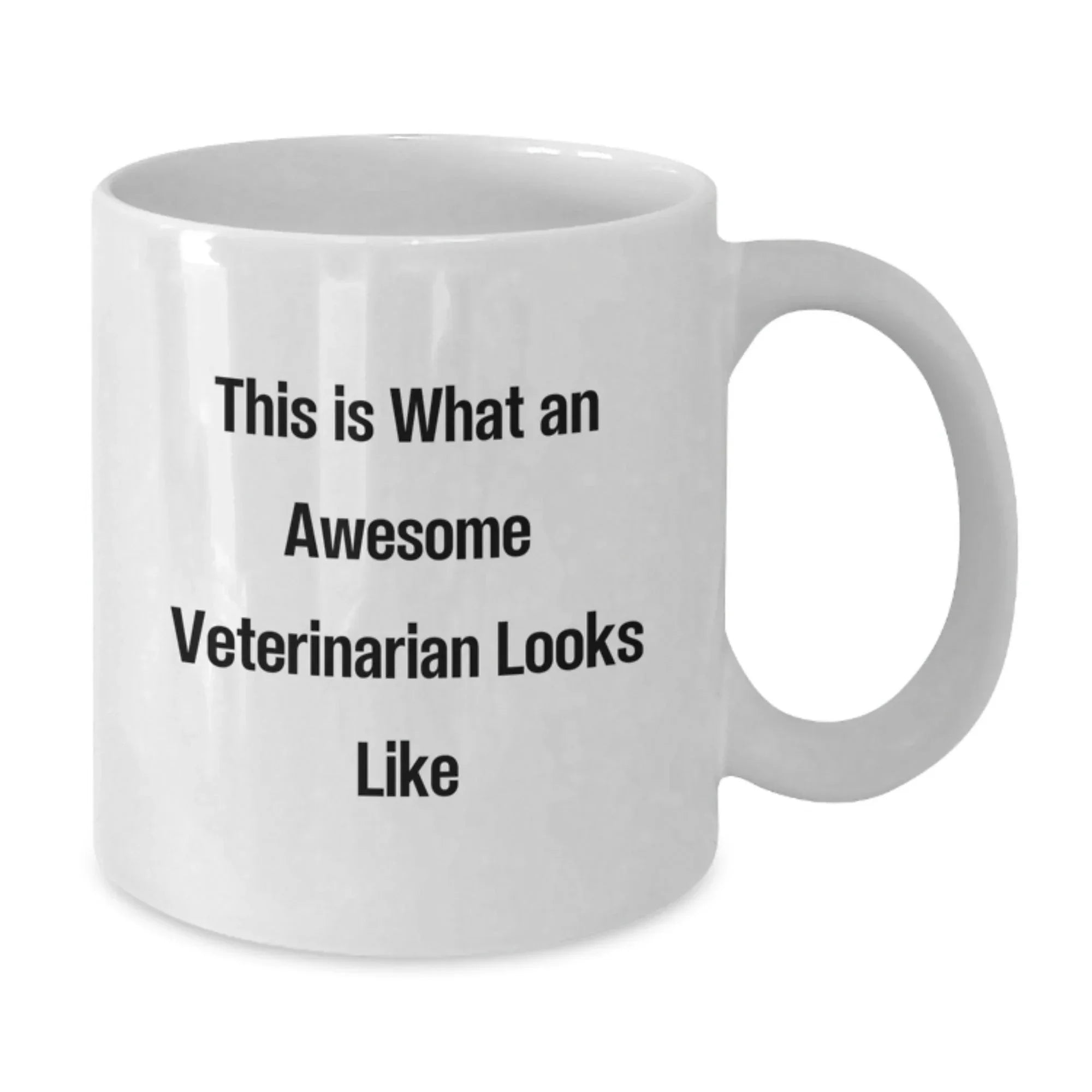 Funny Veterinarian White Coffee Mug Gifts from Friends to Awesome Veterinarians on Graduation