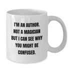 Funny Author Quote Gifts from Men to Friends on Christmas Unique White Coffee Mugs for Author Enthusiasts