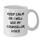 Funny Counselor Gifts from Men, Unique Counselor White Coffee Mugs for Father's Day Unique Gifts - Additional
