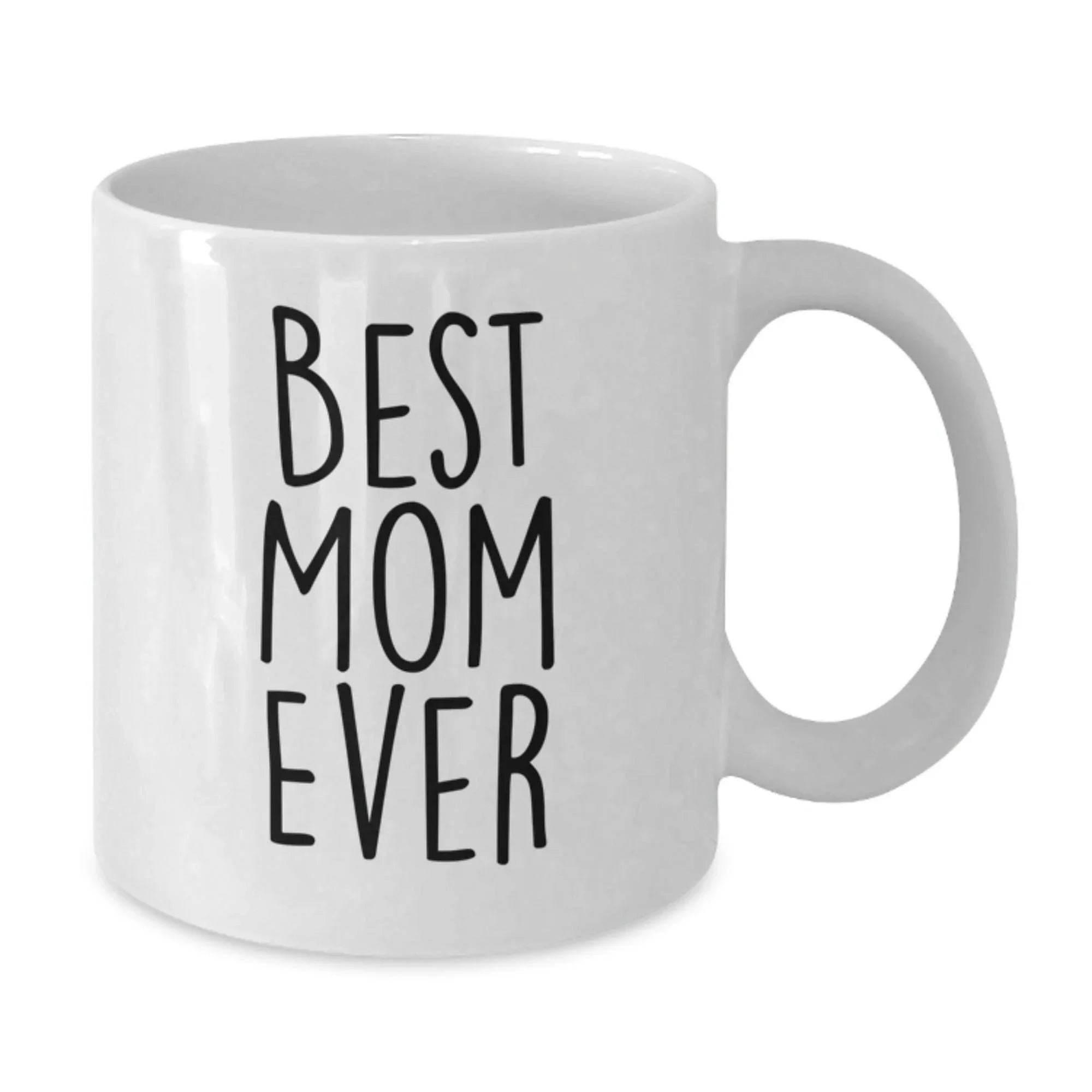 Funny White Coffee Mug Gifts for Mom from Family, Best Mom Ever Quote, Christmas Unique Mug