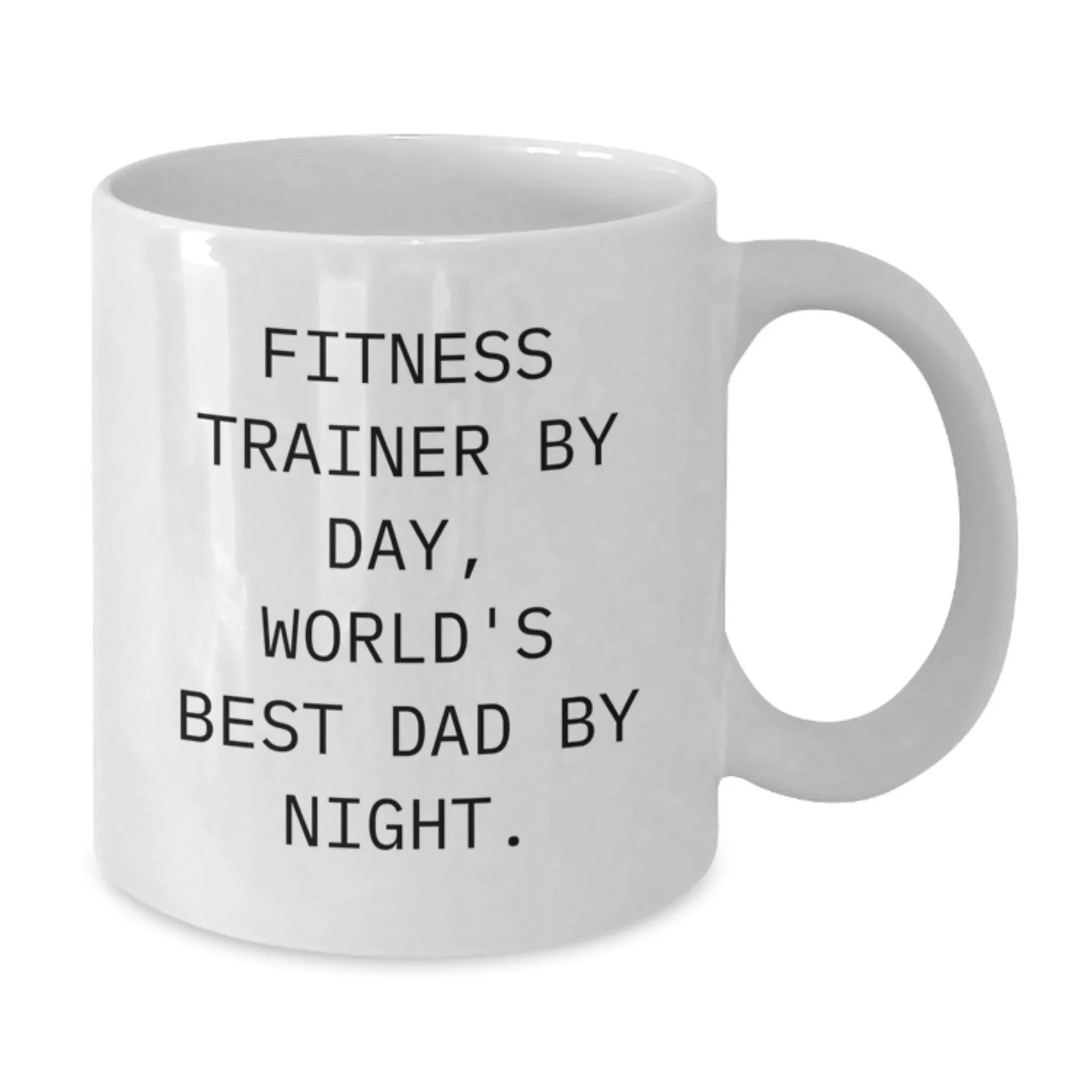 Funny Fitness Trainer Gifts from Men for Fitness Trainers White Coffee Mugs on Christmas Unique Gifts Day