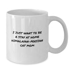 Himalayan-Persian Cat Mom Funny White Coffee Mug, Gifts from Men to Family for Christmas Unique Presents