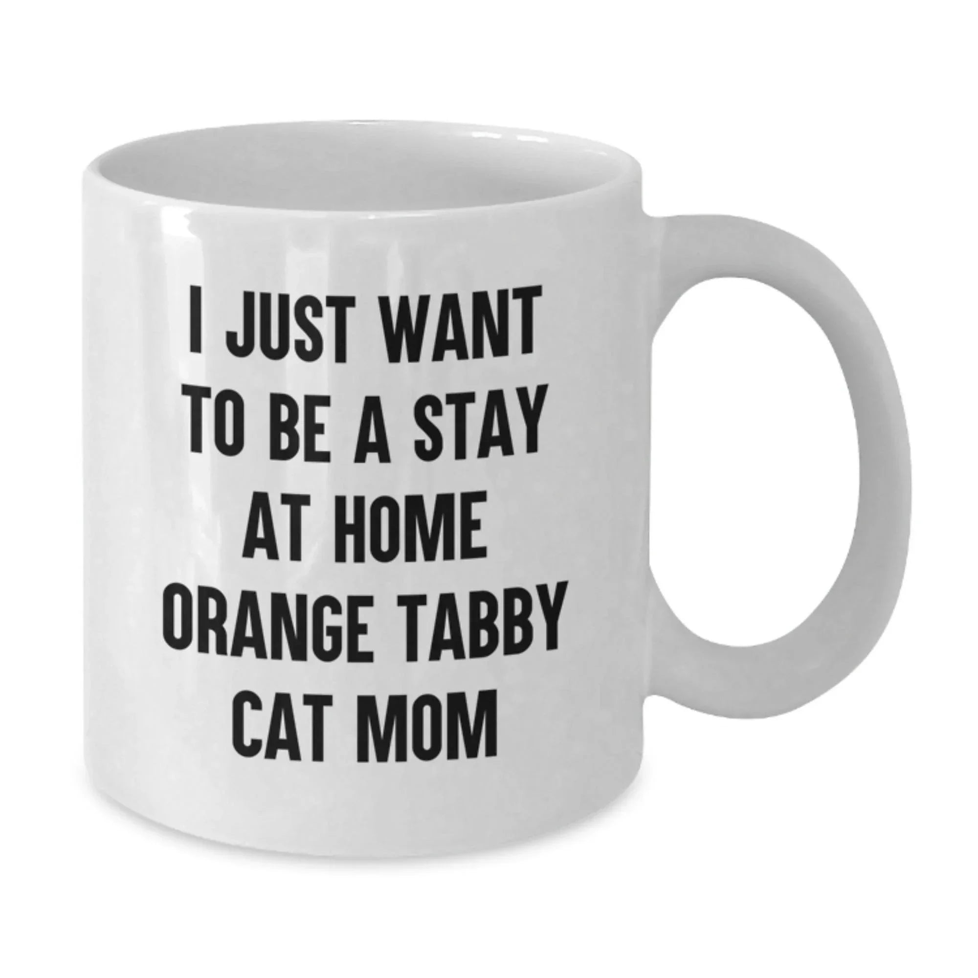 Funny Orange Tabby Cat Mugs Gifts from Friends to Family Members for Christmas Unique Presents