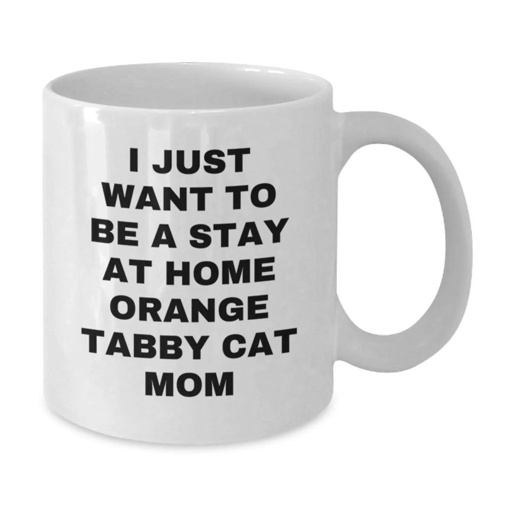 Unique Orange Tabby Cat Gifts for Orange Tabby Cat Lovers - Funny Mom Mug for Valentine's from Mom to Mom