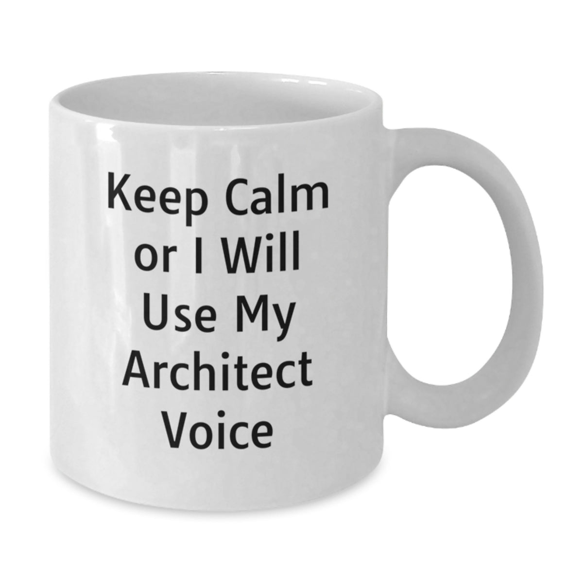Christmas Gift for Her Keep Calm or I Will Use My Architect Voice Mug - Additional