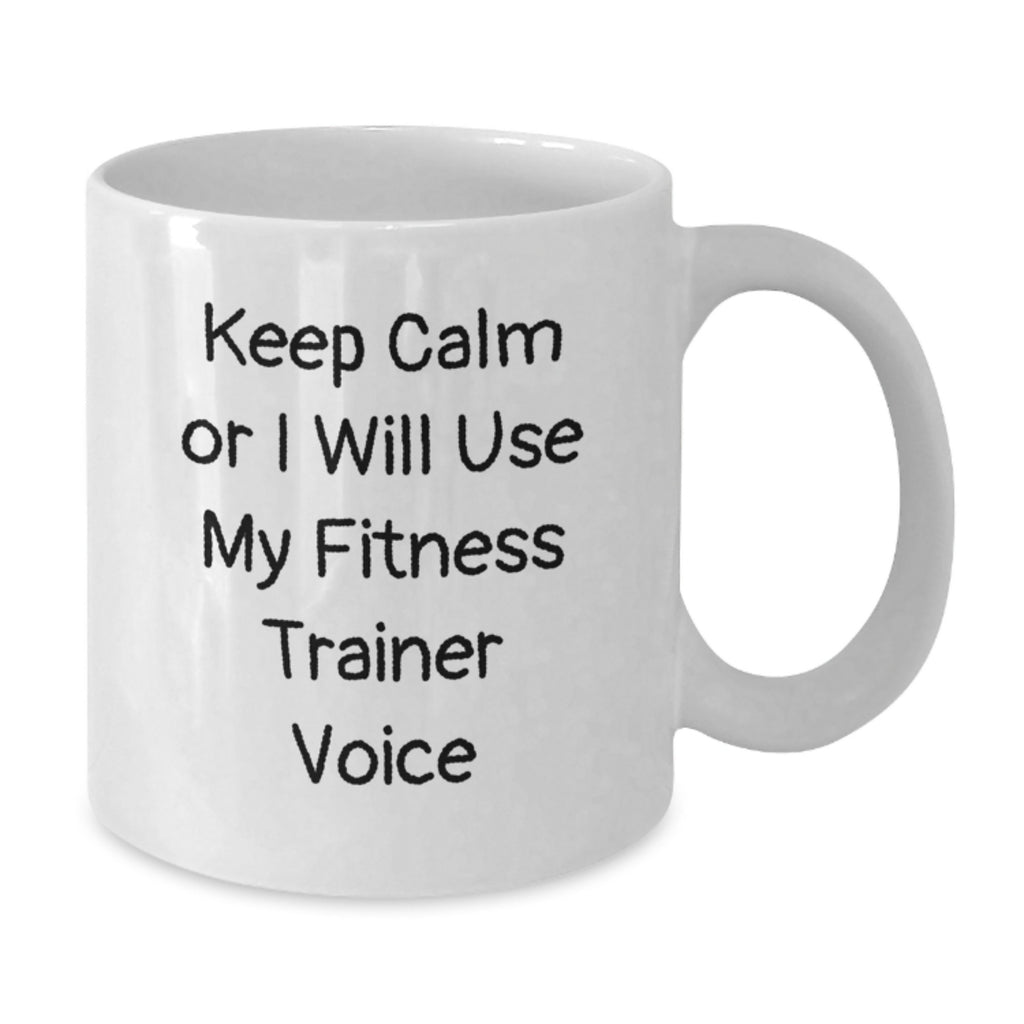 Fitness Trainer Gift for Him Keep Calm Tone Coffee Mug Keepsake - Additional