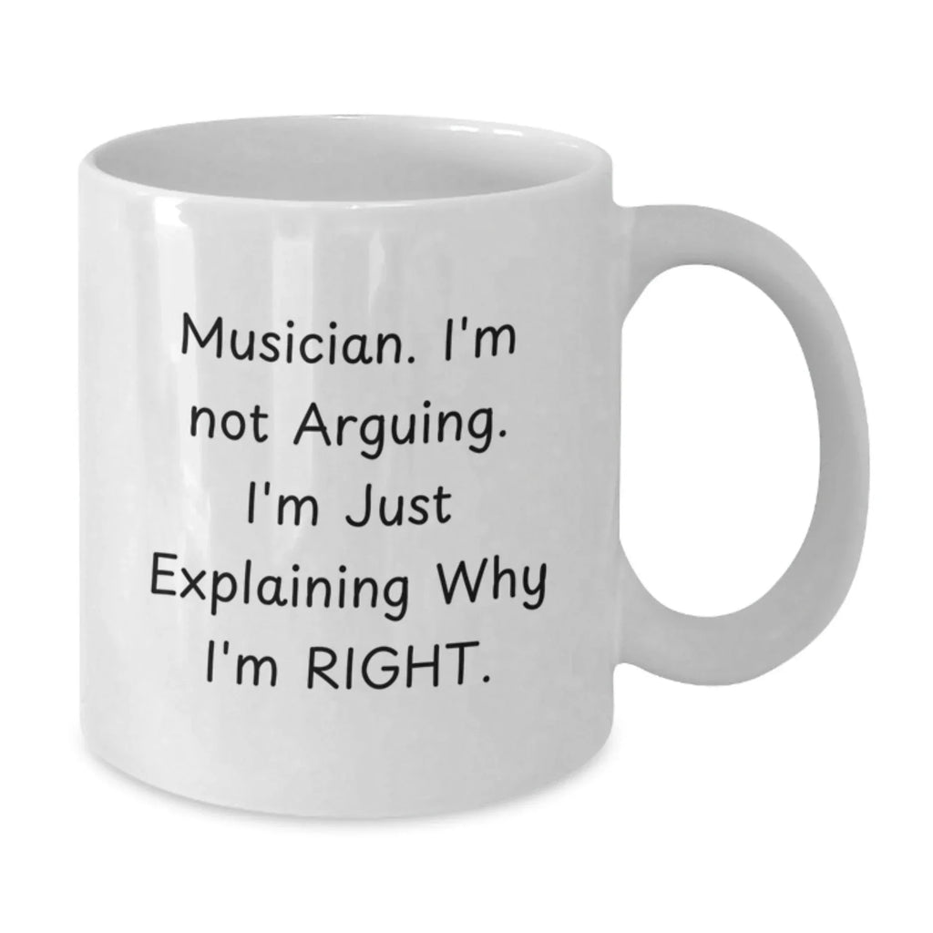 Funny Musician Gifts from Friends for Musicians - White Coffee Mug - Christmas Unique Mugs for Men