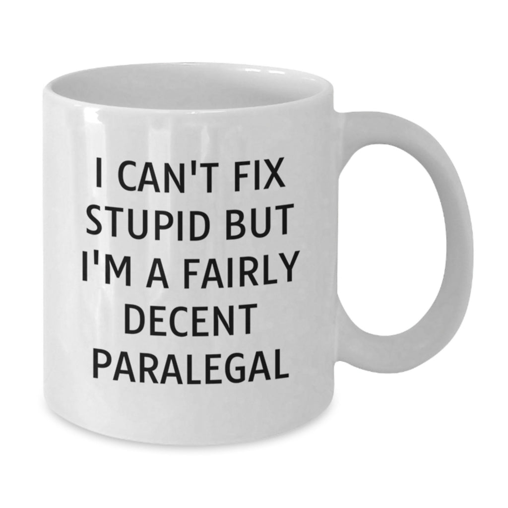 Christmas Gift for Her - I Can't Fix Stupid, Decent Paralegal Present - Additional