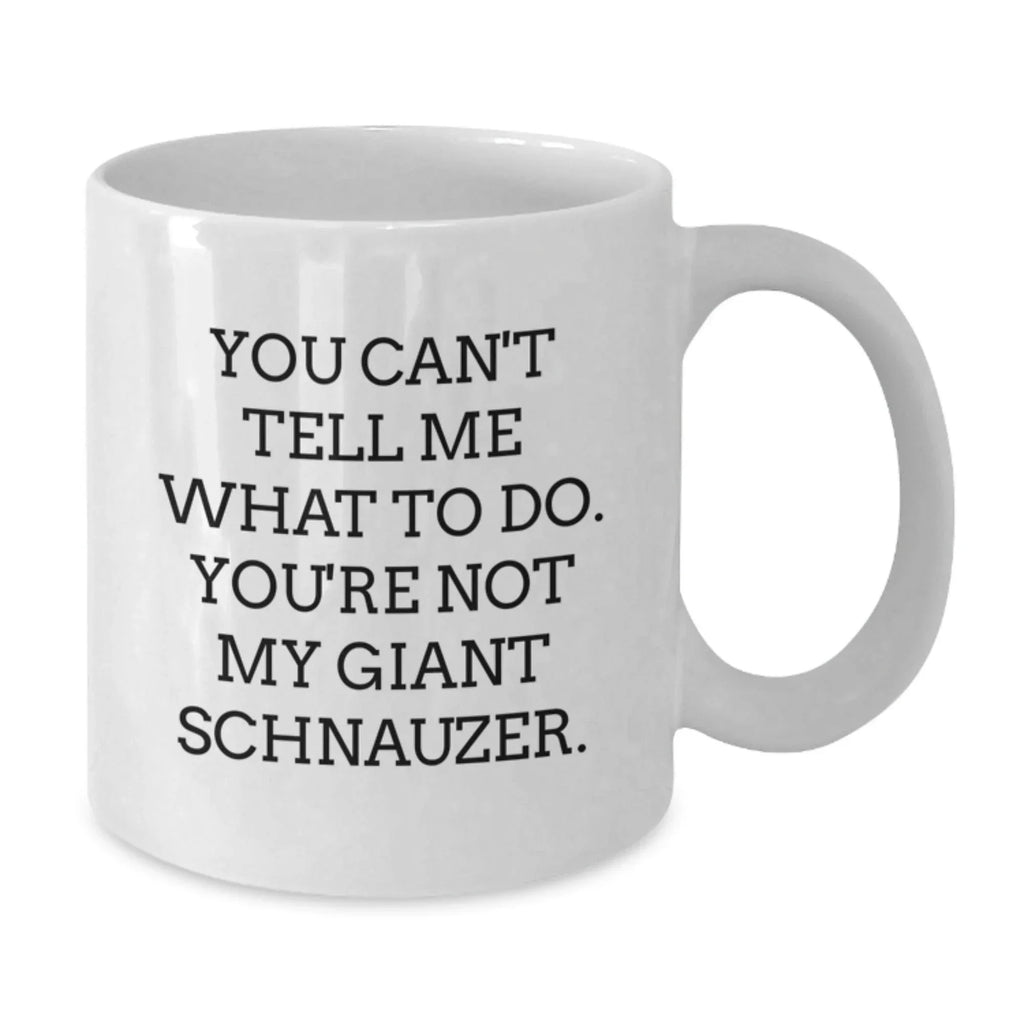 Funny Giant Schnauzer Dog Gifts from Friends for Birthday Morning White Coffee Mug