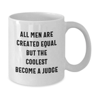 Judge Keepsake White Coffee Mug for Him Graduation Gift Ceramic - Additional