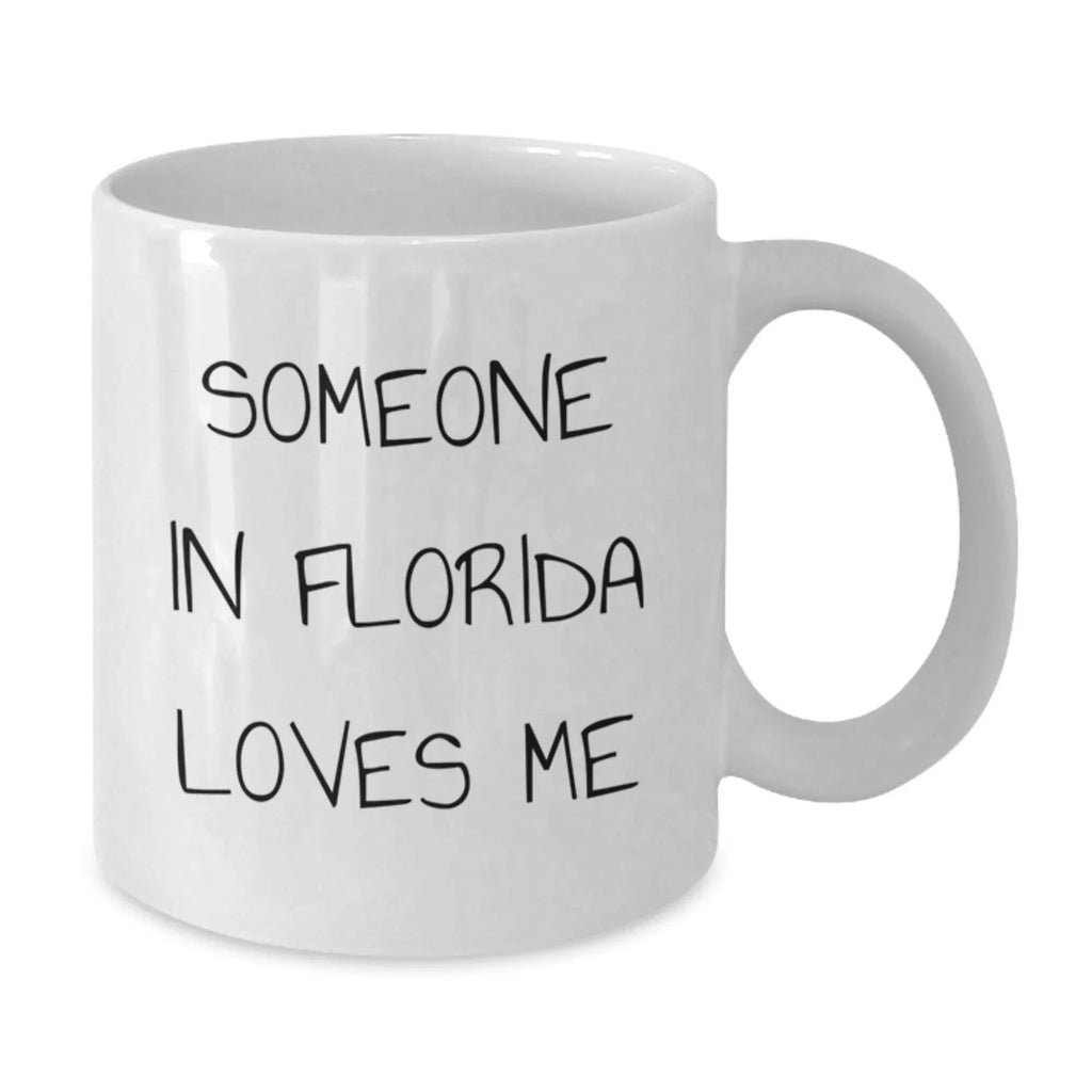 Funny Florida Lover White Coffee Mug Valentine Gift For Florida Fan