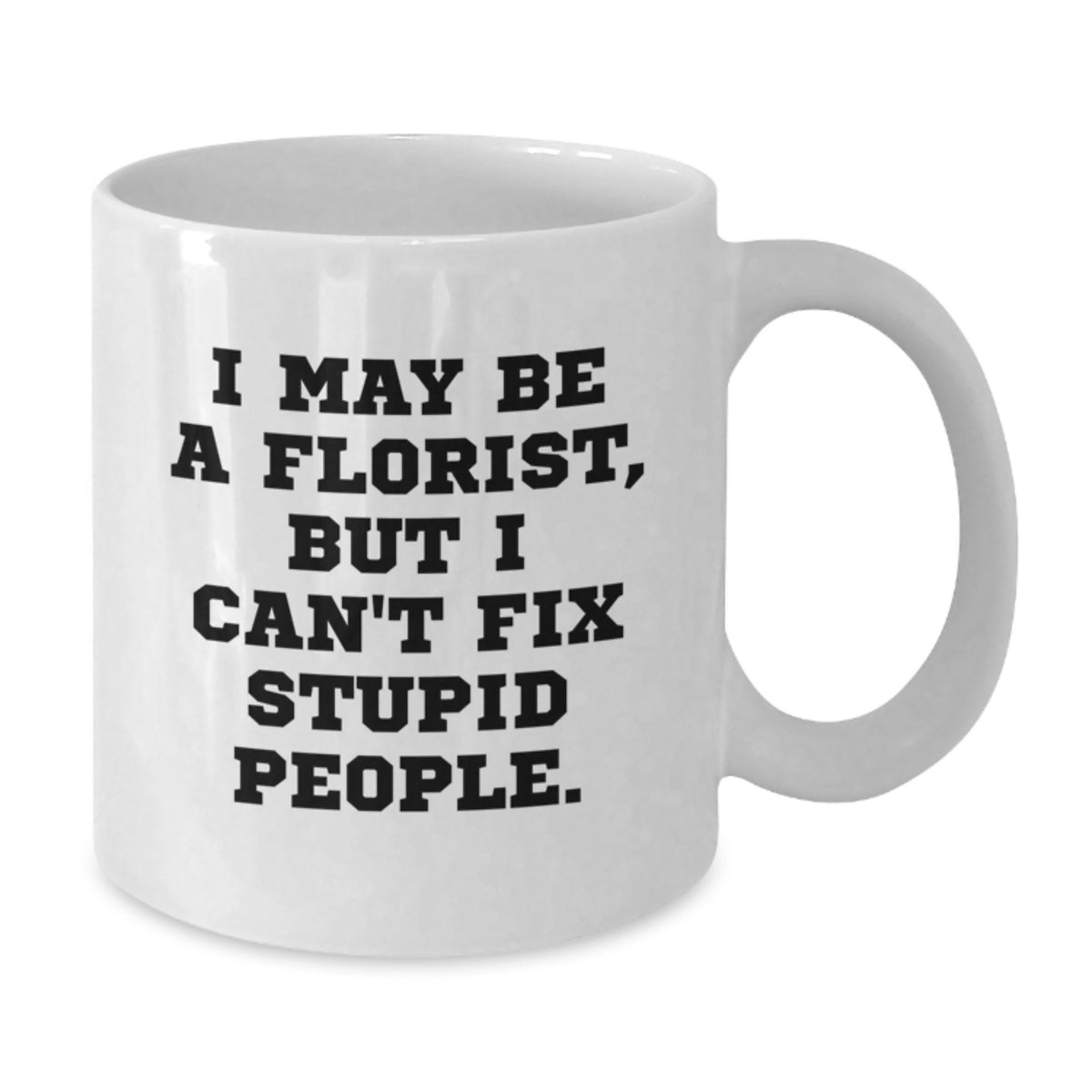 Florist Keepsake White Ceramic Mug for Him – Christmas Holiday Gift - Additional