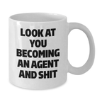 Agent Novelty White Coffee Mug Birthday Gift for Friends With Quote - Additional