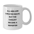 Reporter Novelty White Coffee Mug for Friends Birthday Cool Gift - Additional