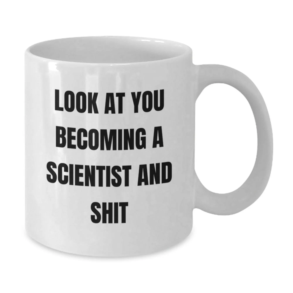 Funny Scientist White Coffee Mug Gifts from Friends, Scientist Gifts for Men, Unique Graduation Unique Gifts - Additional