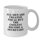 Birthday Gift for Her Secretary Keepsake White Ceramic Coffee Mug - Additional