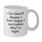 Birthday Gift Sheriff Deputy Keepsake Mug for Her – 11oz Ceramic - Additional