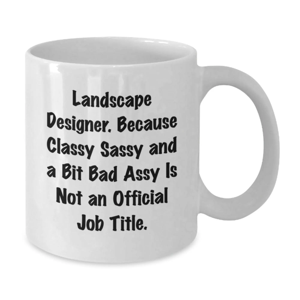 Bold Landscape Designer Novelty Mug for Friends Birthday Gift - Additional